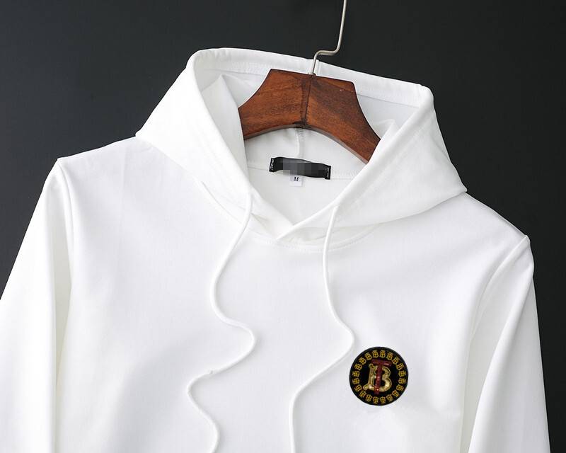 BURBERRY バーバリー メンズ パーカー プルオーバー 胸ロゴプリント 立体フード オーバーサイズ メンズ 黄色 - 画像 9