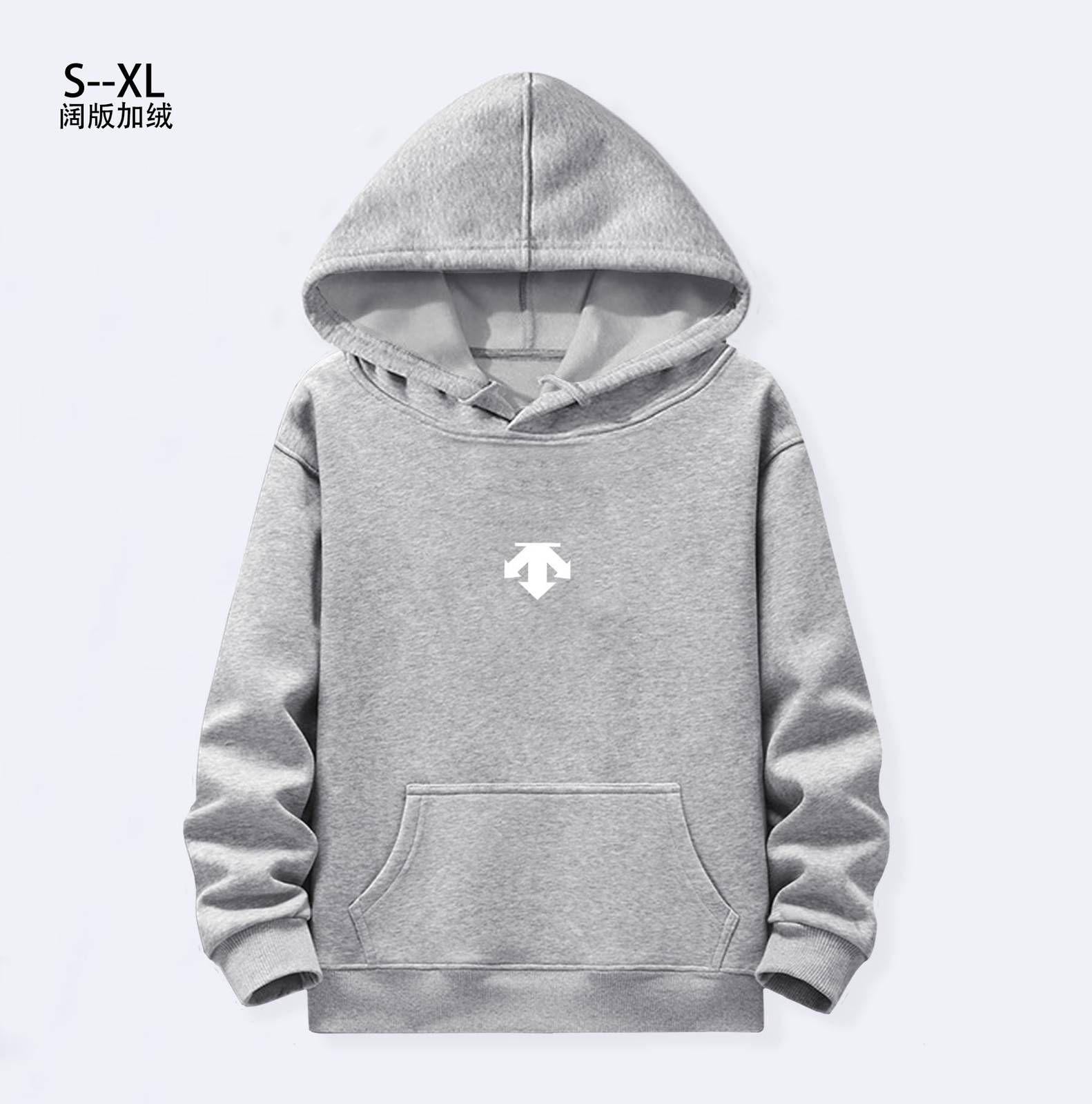 DESCENTE ディセンタ メンズ パーカー プルオーバー フードの立ち上がりが美しい オーバーサイズ ストリート ブラック