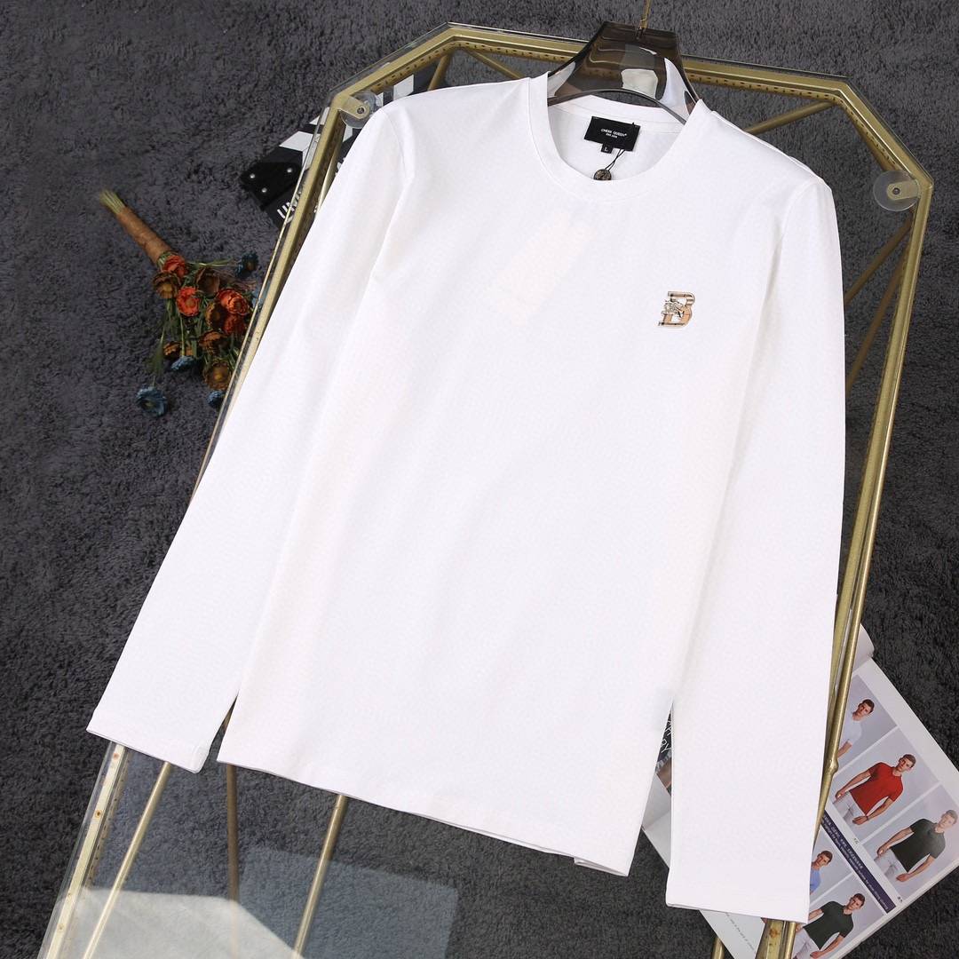 BALENCIAGA バレンシアガ メンズ ロンT 長袖Tシャツ クルーネック 袖リブ ロゴプリント オーバーサイズ ブラック ホワイト - 画像 6