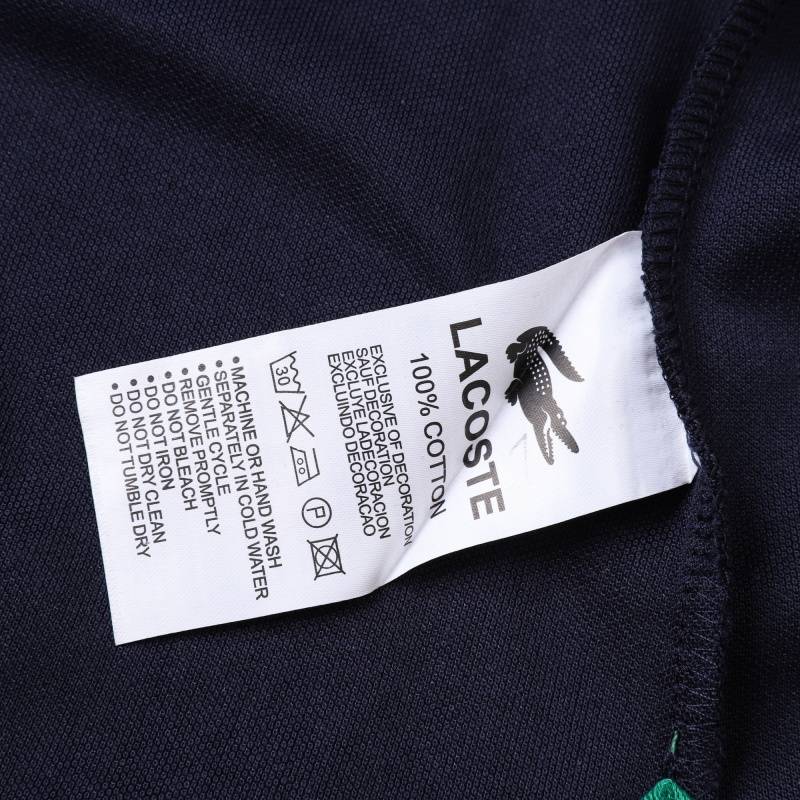 LACOSTE ラコステ メンズ 長袖Tシャツ ロンT クルーネック 袖リブ ロゴプリント オーバーサイズ ブラック - 画像 9