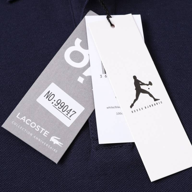 LACOSTE ラコステ メンズ 長袖Tシャツ ロンT クルーネック 袖リブ ロゴプリント オーバーサイズ ブラック - 画像 14