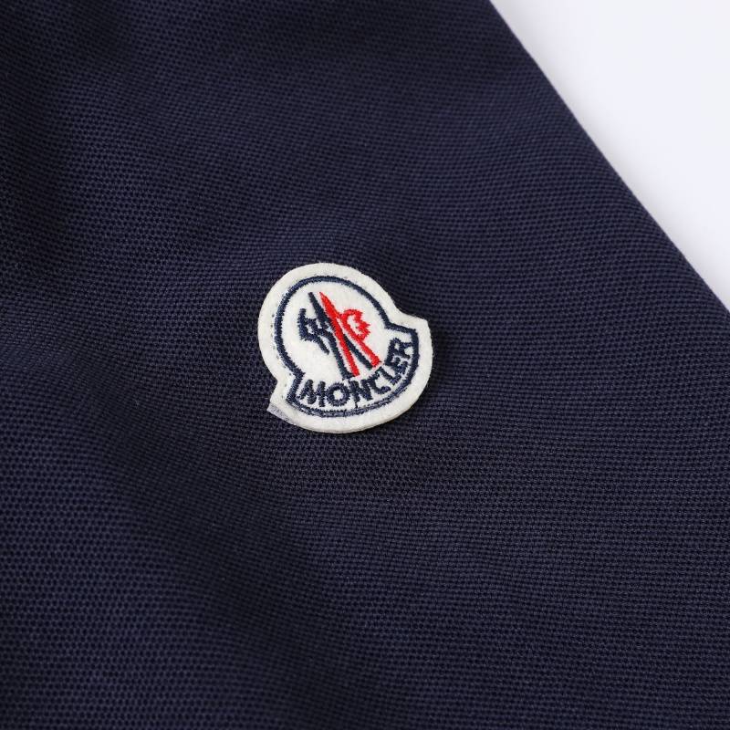 MONCLER モンクレール メンズ 長袖ポロシャツ クルーネック 袖リブ ロゴプリント オーバーサイズ ブラック ホワイト ネイビー - 画像 9
