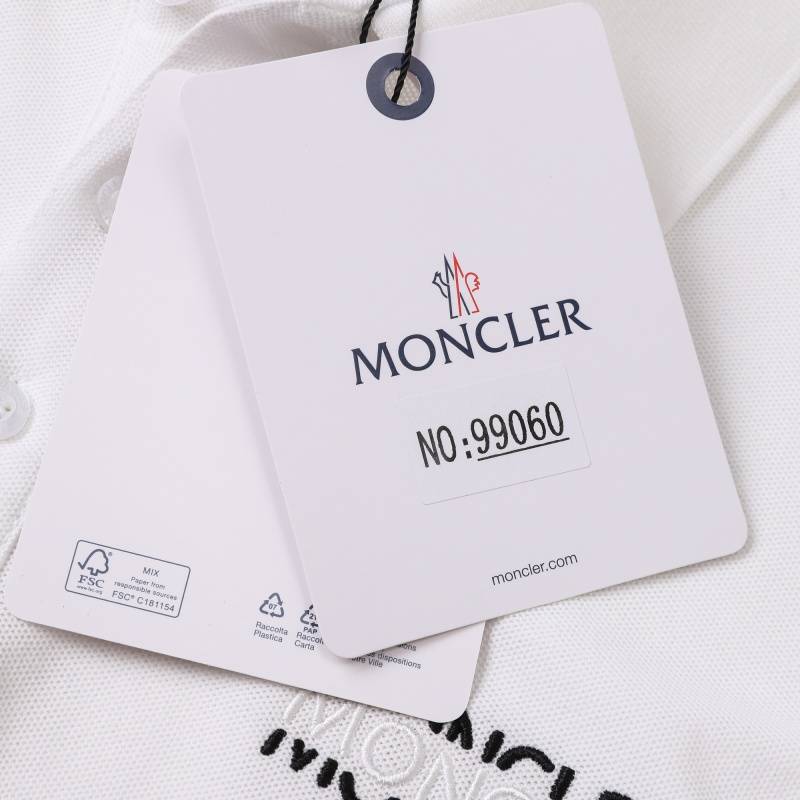 MONCLER モンクレール メンズ 長袖Tシャツ ロンT クルーネック 袖リブ ロゴプリント オーバーサイズ ストリート ブラック ホワイト - 画像 12
