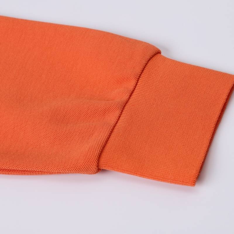 HERMES ヘルメス メンズ 長袖Tシャツ ロンT クルーネック 袖リブ オーバーサイズ ブラック ホワイト オレンジ - 画像 12