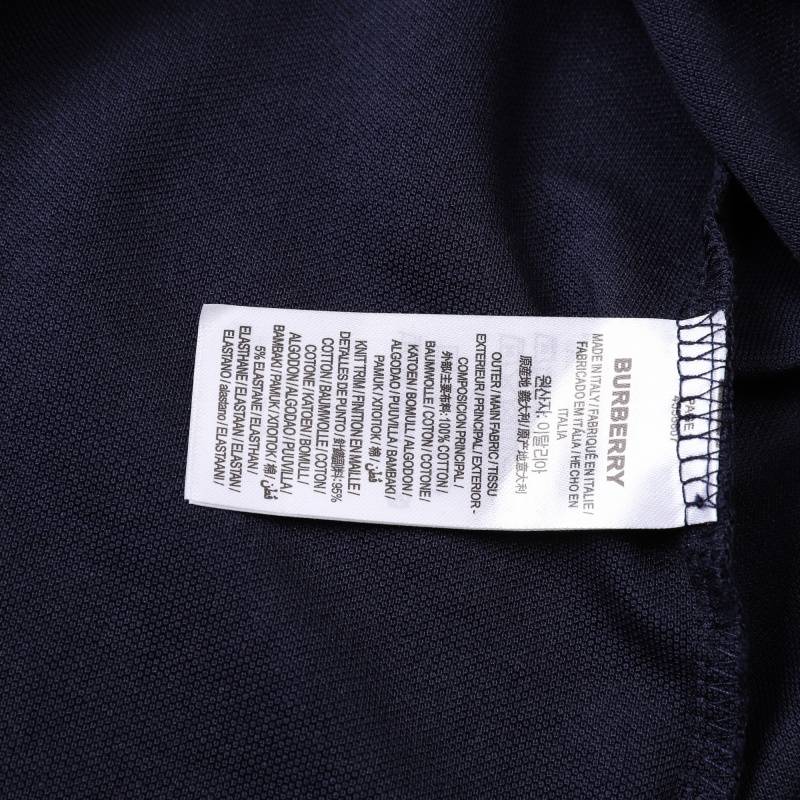 BURBERRY バーバリー メンズ 長袖Tシャツ ロンT クルーネック 袖リブ ロゴプリント オーバーサイズ ブラック ホワイト ネイビー - 画像 9