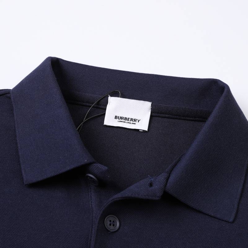 BURBERRY バーバリー メンズ 長袖Tシャツ ロンT クルーネック 袖リブ ロゴプリント オーバーサイズ ブラック ホワイト ネイビー - 画像 16