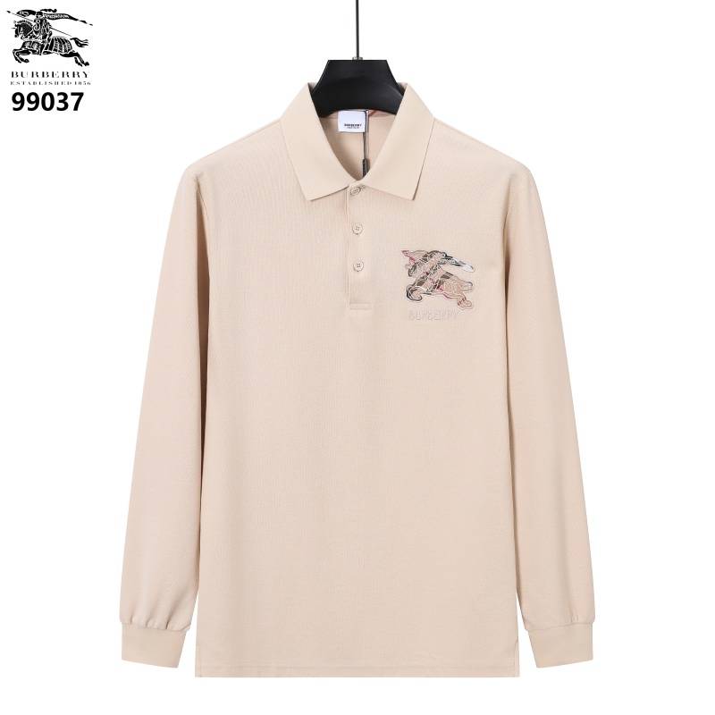 BURBERRY バーバリー メンズ 長袖Tシャツ ロンT クルーネック 袖リブ ロゴプリント オーバーサイズ ブラック ホワイト ベージュ - 画像 5