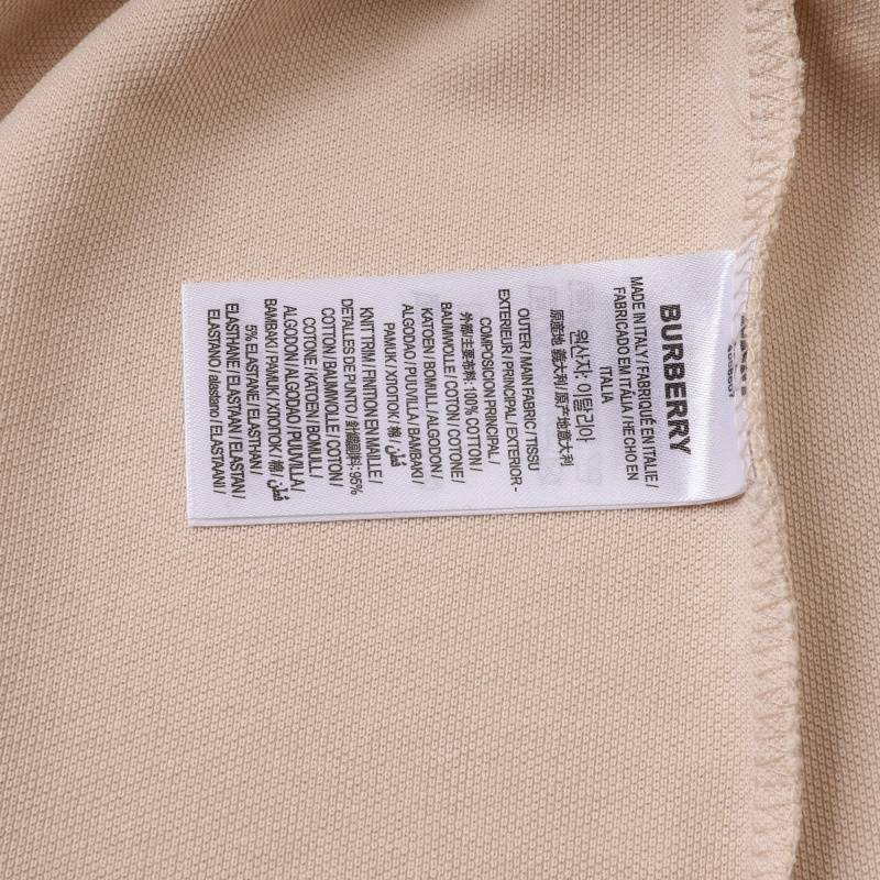 BURBERRY バーバリー メンズ 長袖Tシャツ ロンT クルーネック 袖リブ ロゴプリント オーバーサイズ ブラック ホワイト ベージュ - 画像 9