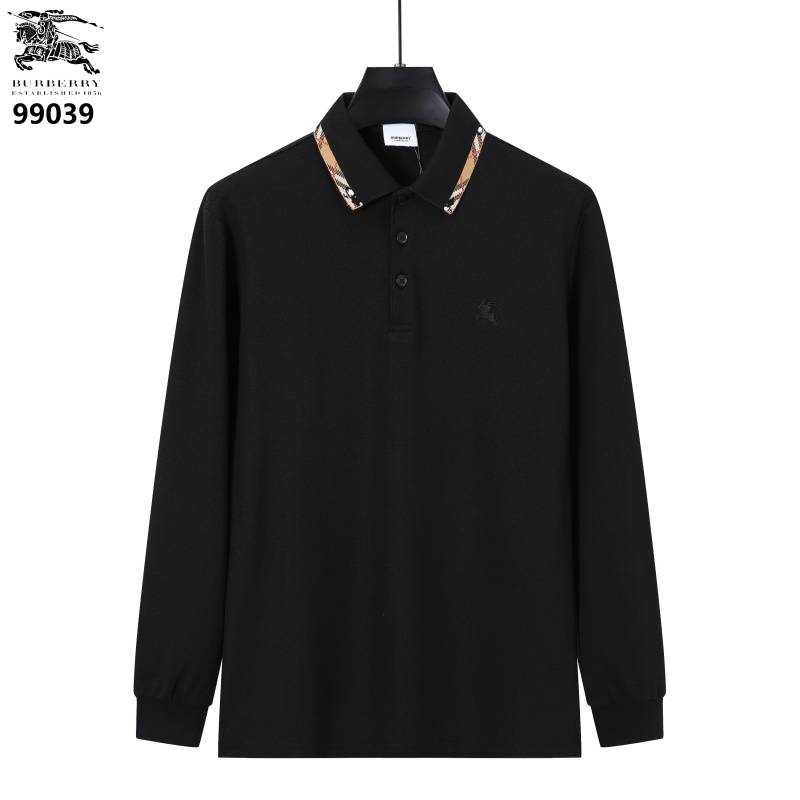 BURBERRY バーバリー メンズ 長袖Tシャツ ロンT クルーネック 袖リブ ロゴプリント オーバーサイズ メンズブラック - 画像 3