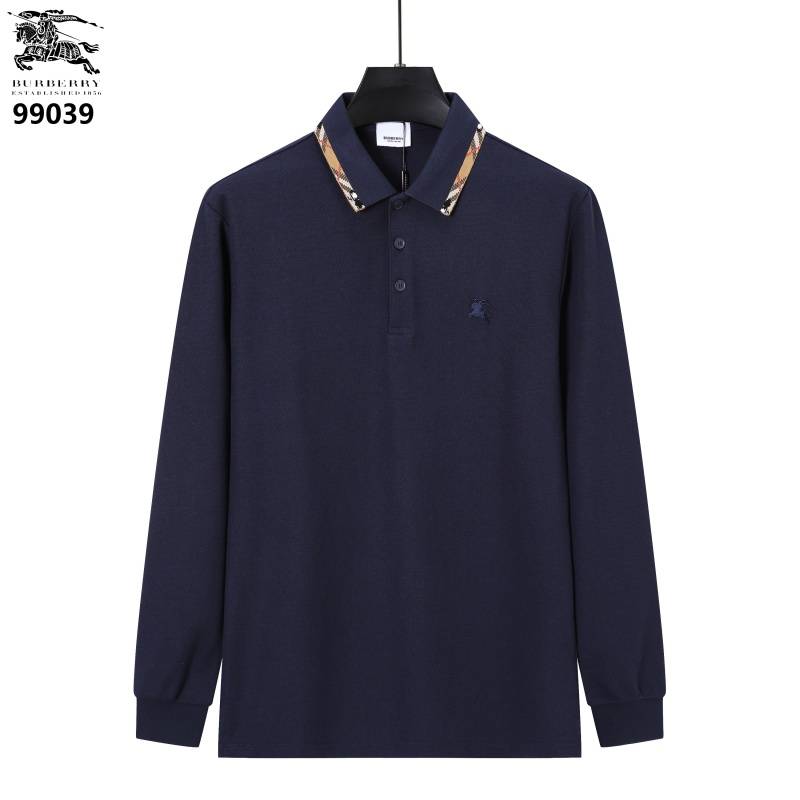 BURBERRY バーバリー メンズ 長袖Tシャツ ロンT クルーネック 袖リブ ロゴプリント オーバーサイズ メンズブラック - 画像 4