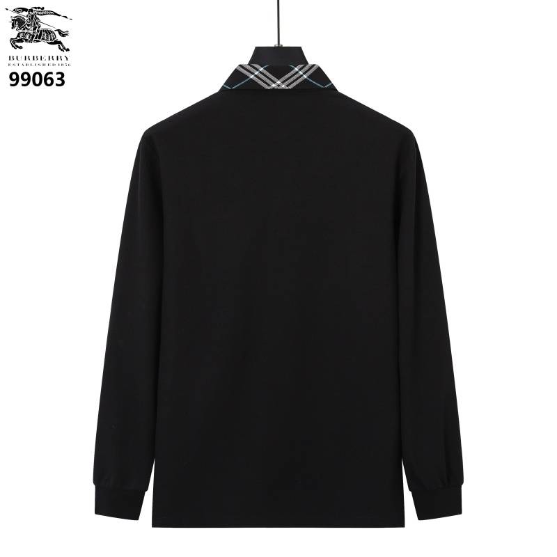 BURBERRY バーバリー メンズ 長袖Tシャツ ロンT クルーネック 袖リブ ロゴプリント ナイロン素材 オーバーサイズ ブラック - 画像 4