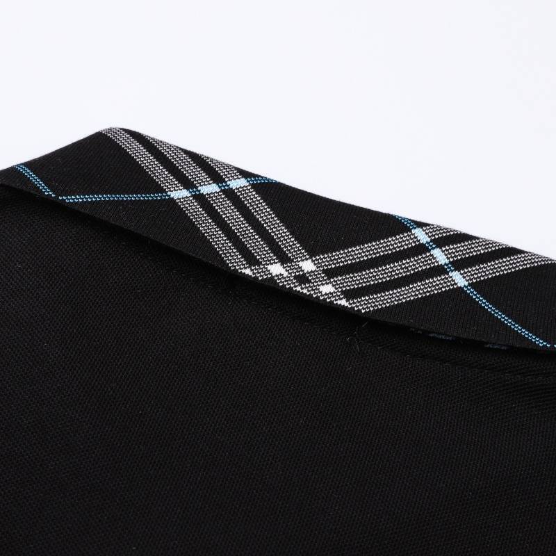 BURBERRY バーバリー メンズ 長袖Tシャツ ロンT クルーネック 袖リブ ロゴプリント ナイロン素材 オーバーサイズ ブラック - 画像 6