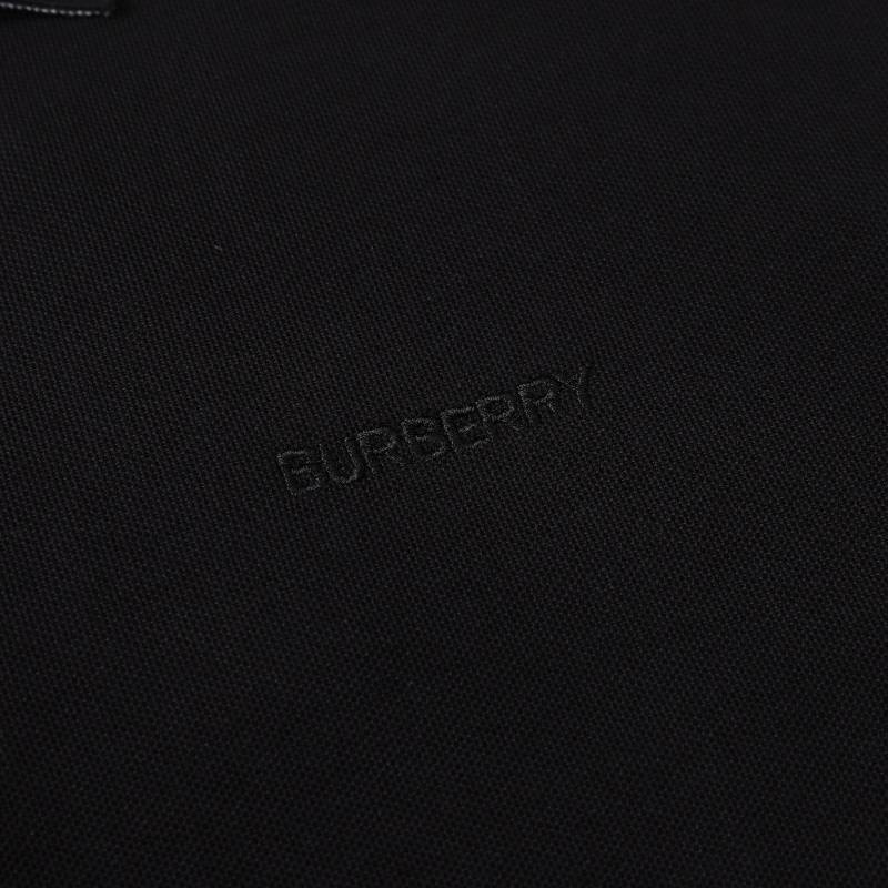 BURBERRY バーバリー メンズ 長袖Tシャツ ロンT クルーネック 袖リブ ロゴプリント ナイロン素材 オーバーサイズ ブラック - 画像 13