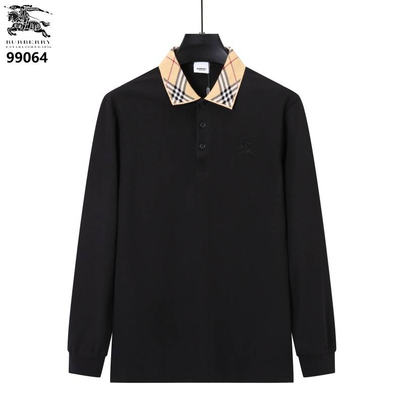 BURBERRY バーバリー メンズ 長袖Tシャツ ロンT クルーネック 袖リブ ロゴプリント フロントロゴ オーバーサイズ ブラック ホワイト グレー - 画像 2