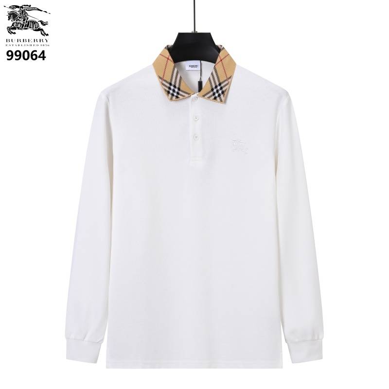 BURBERRY バーバリー メンズ 長袖Tシャツ ロンT クルーネック 袖リブ ロゴプリント フロントロゴ オーバーサイズ ブラック ホワイト グレー - 画像 3