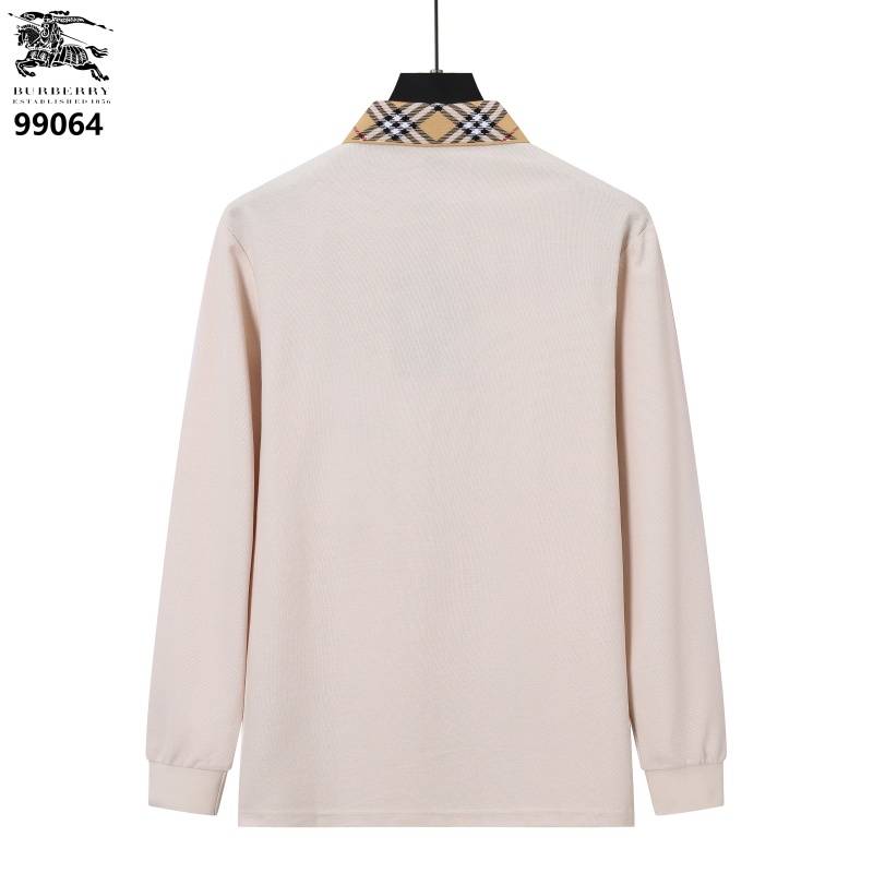 BURBERRY バーバリー メンズ 長袖Tシャツ ロンT クルーネック 袖リブ ロゴプリント フロントロゴ オーバーサイズ ブラック ホワイト グレー - 画像 5