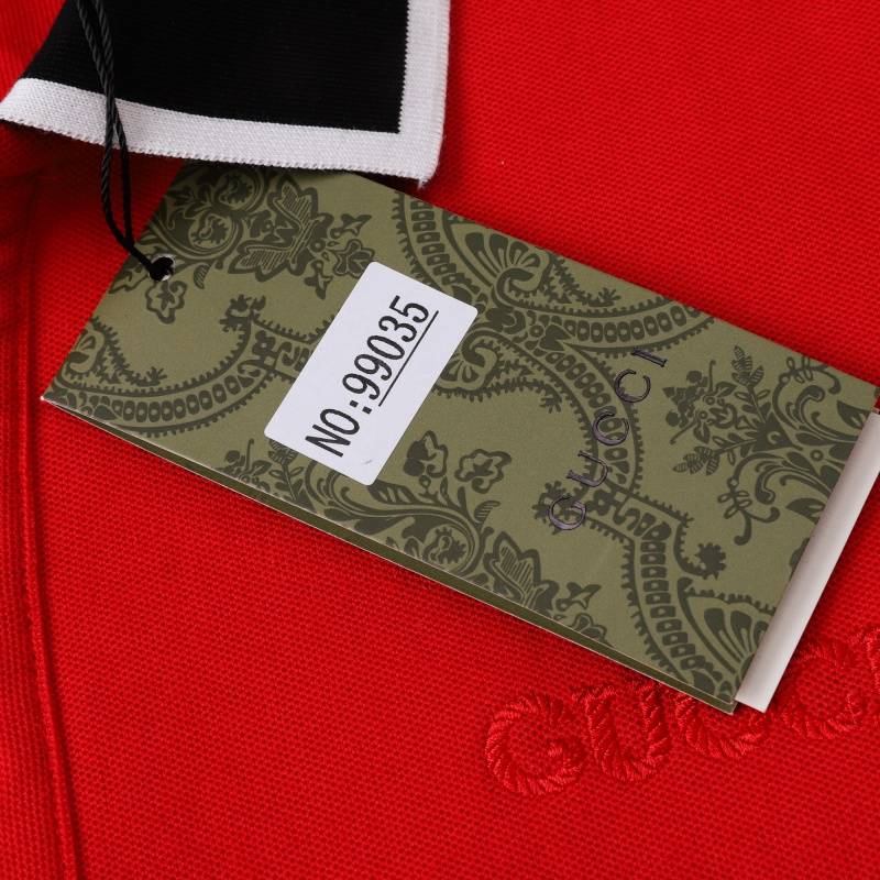 GUCCI グッチ メンズ 長袖Tシャツ ロンT クルーネック 袖リブ ロゴプリント オーバーサイズ レイヤード ブラック レッド ホワイト - 画像 12
