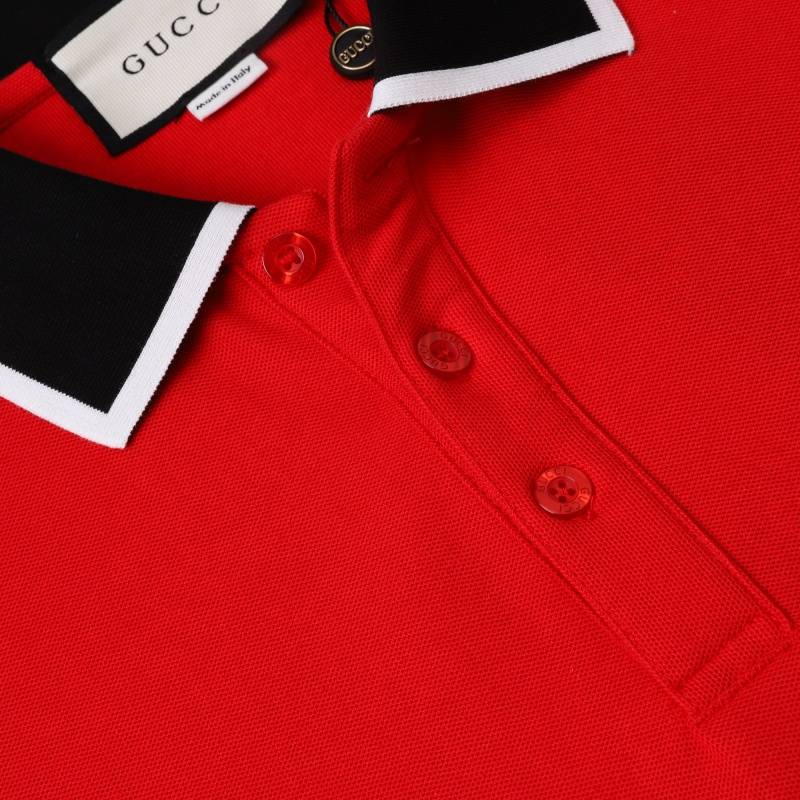 GUCCI グッチ メンズ 長袖Tシャツ ロンT クルーネック 袖リブ ロゴプリント オーバーサイズ レイヤード ブラック レッド ホワイト - 画像 15