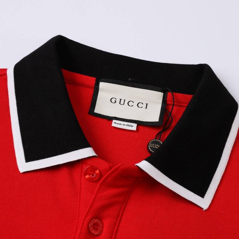 GUCCI グッチ メンズ 長袖Tシャツ ロンT クルーネック 袖リブ ロゴプリント オーバーサイズ レイヤード ブラック レッド ホワイト - 画像 16