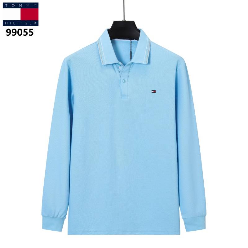 TOMMY HILFIGER メンズ 長袖Tシャツ ロンT クルーネック 袖リブ ロゴプリント オーバーサイズ ブラック