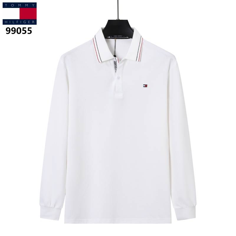 TOMMY HILFIGER メンズ 長袖Tシャツ ロンT クルーネック 袖リブ ロゴプリント オーバーサイズ ブラック - 画像 2