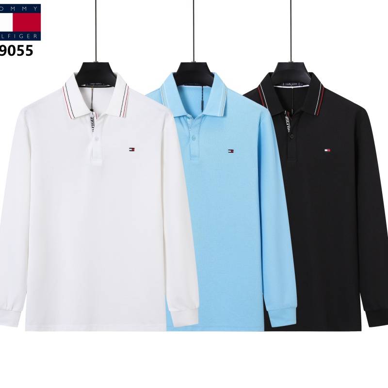 TOMMY HILFIGER メンズ 長袖Tシャツ ロンT クルーネック 袖リブ ロゴプリント オーバーサイズ ブラック - 画像 3
