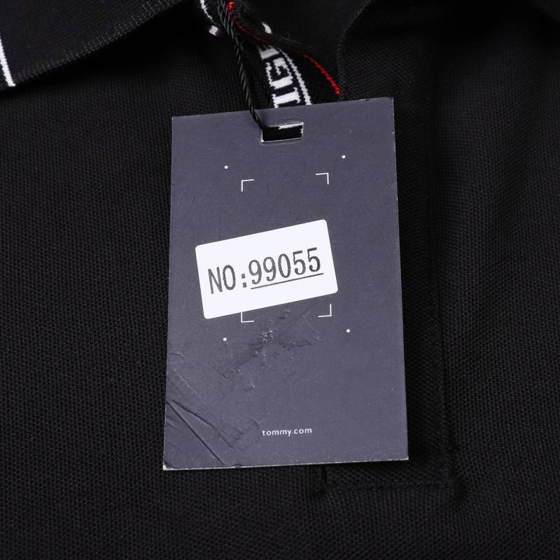 TOMMY HILFIGER メンズ 長袖Tシャツ ロンT クルーネック 袖リブ ロゴプリント オーバーサイズ ブラック - 画像 11