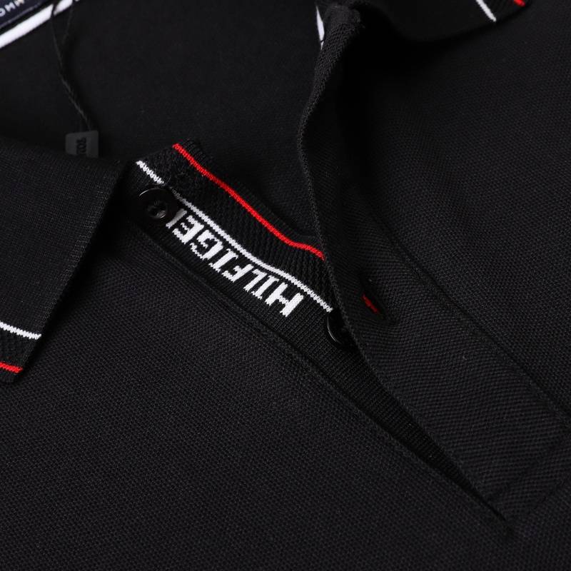 TOMMY HILFIGER メンズ 長袖Tシャツ ロンT クルーネック 袖リブ ロゴプリント オーバーサイズ ブラック - 画像 13