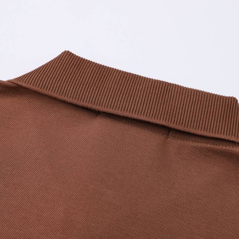 Loro Piana メンズ 長袖Tシャツ ロンT クルーネック 袖リブ ロゴ刺繍 オーバーサイズ ブラック ホワイト ブラウン - 画像 6
