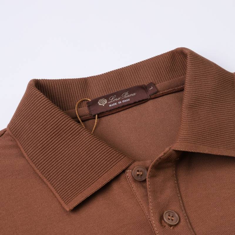 Loro Piana メンズ 長袖Tシャツ ロンT クルーネック 袖リブ ロゴ刺繍 オーバーサイズ ブラック ホワイト ブラウン - 画像 15