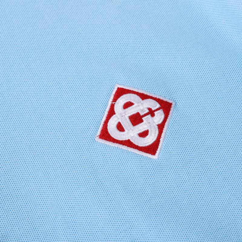 CASABLANCA カサブランカ メンズ ロンT 長袖Tシャツ クルーネック 袖リブ ロゴ刺繍 オーバーサイズ ブラック ホワイト ブルー - 画像 13