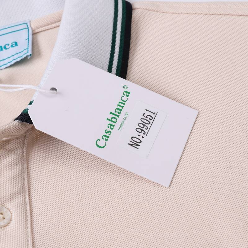 CASABLANCA メンズ 長袖Tシャツ ロンT クルーネック 袖リブ ロゴプリント オーバーサイズ ブラック ホワイト ネイビー ベージュ ライトブルー - 画像 12