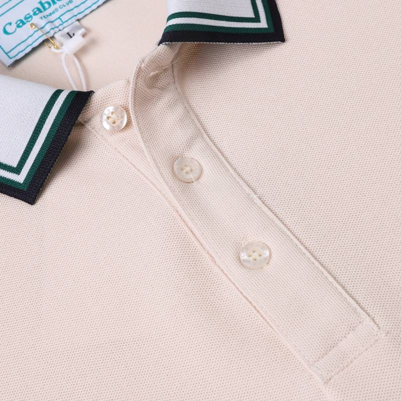 CASABLANCA メンズ 長袖Tシャツ ロンT クルーネック 袖リブ ロゴプリント オーバーサイズ ブラック ホワイト ネイビー ベージュ ライトブルー - 画像 14