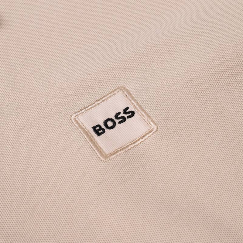 BOSS メンズ 長袖Tシャツ ロンT クルーネック 袖リブ ロゴプリント オーバーサイズ 美シルエット ブラック - 画像 14