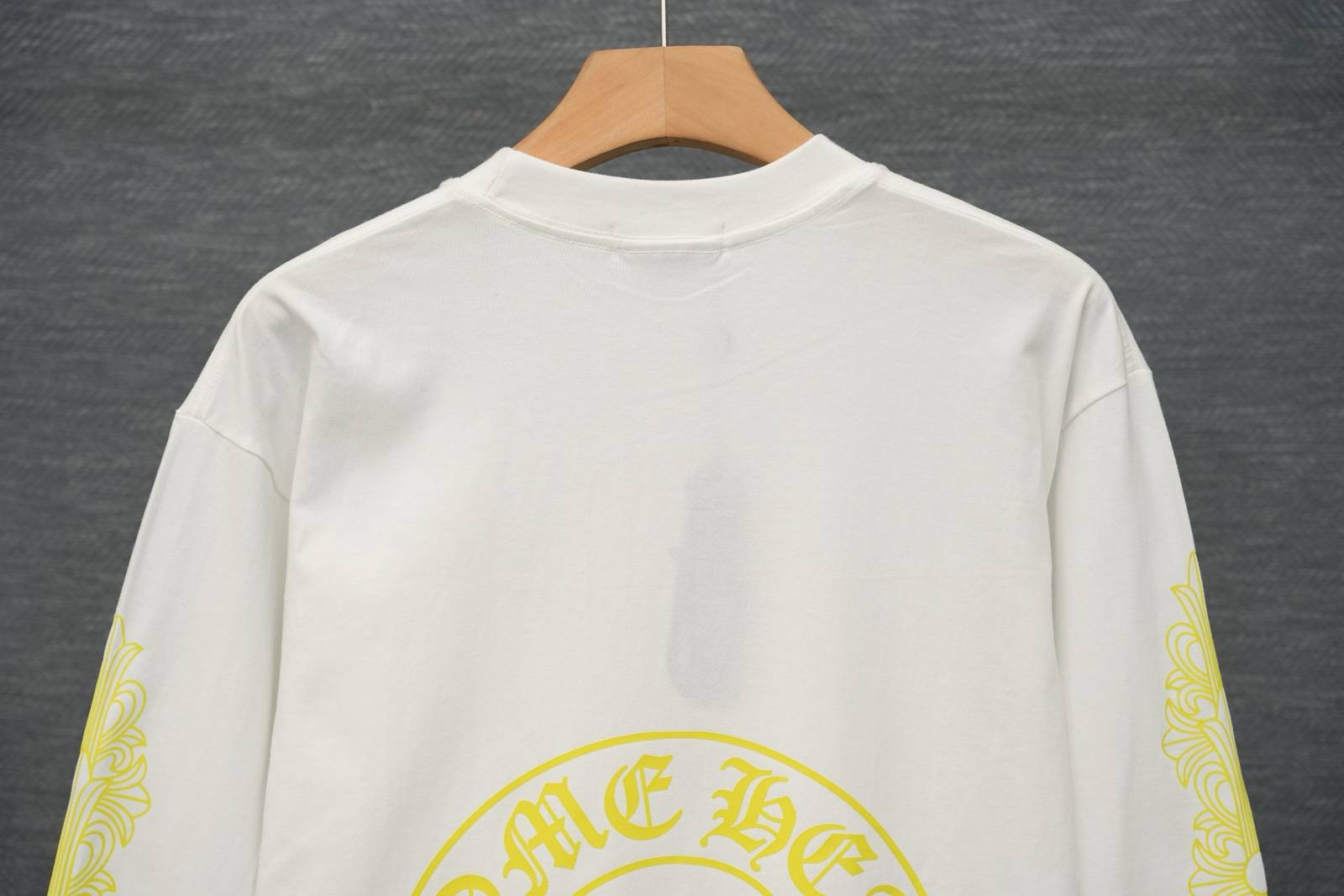 CHROME HEARTS クロムハーツ メンズ ロンT 長袖Tシャツ クルーネック 袖リブ アームプリント オーバーサイズ ブラック - 画像 12