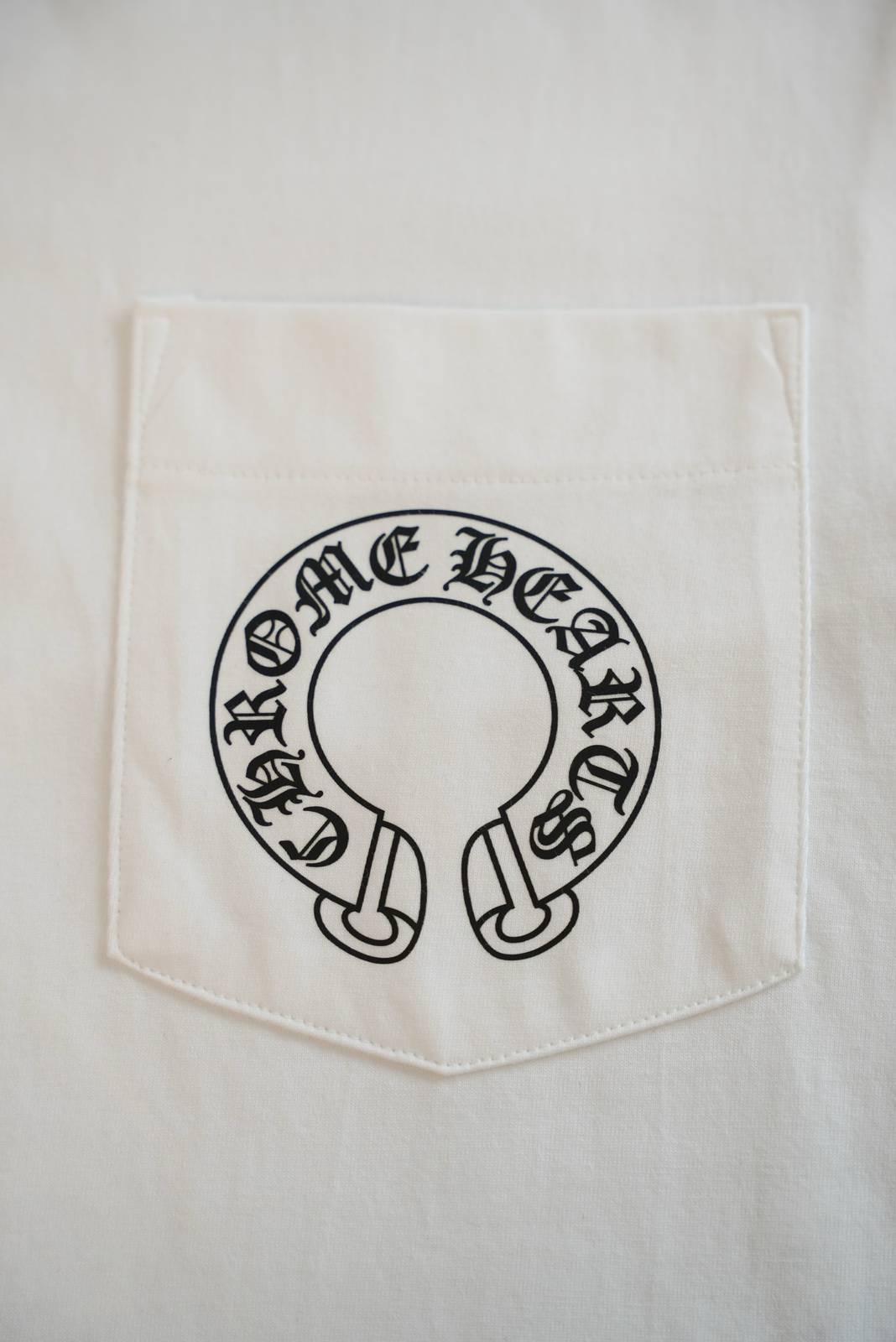 CHROME HEARTS クロムハーツ メンズ ロンT 長袖Tシャツ クルーネック 袖リブ ロゴプリント オーバーサイズ ブラック - 画像 5