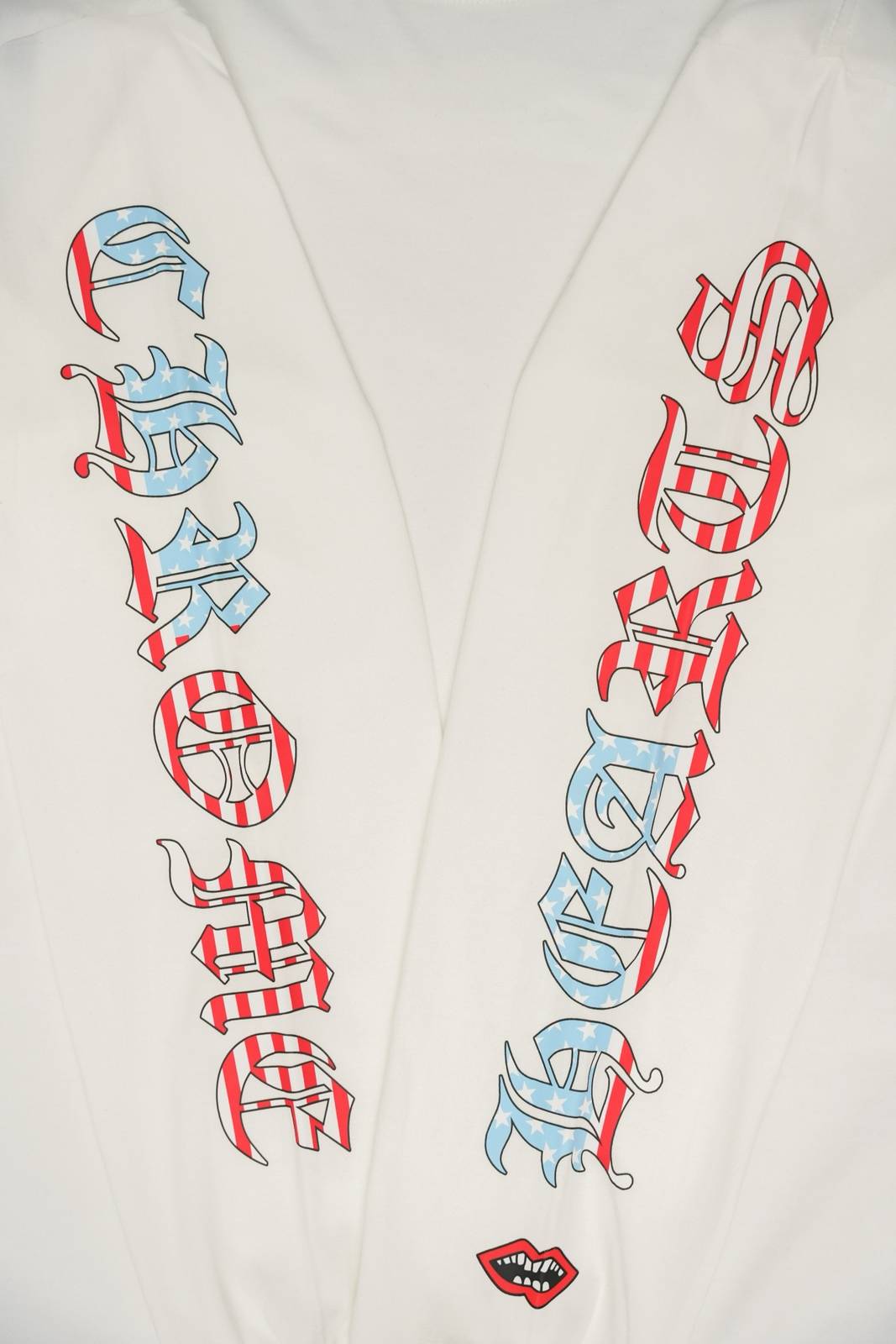 CHROME HEARTS クロムハーツ メンズ 長袖Tシャツ ロンT クルーネック 袖リブ アームプリント オーバーサイズ ブラック - 画像 7