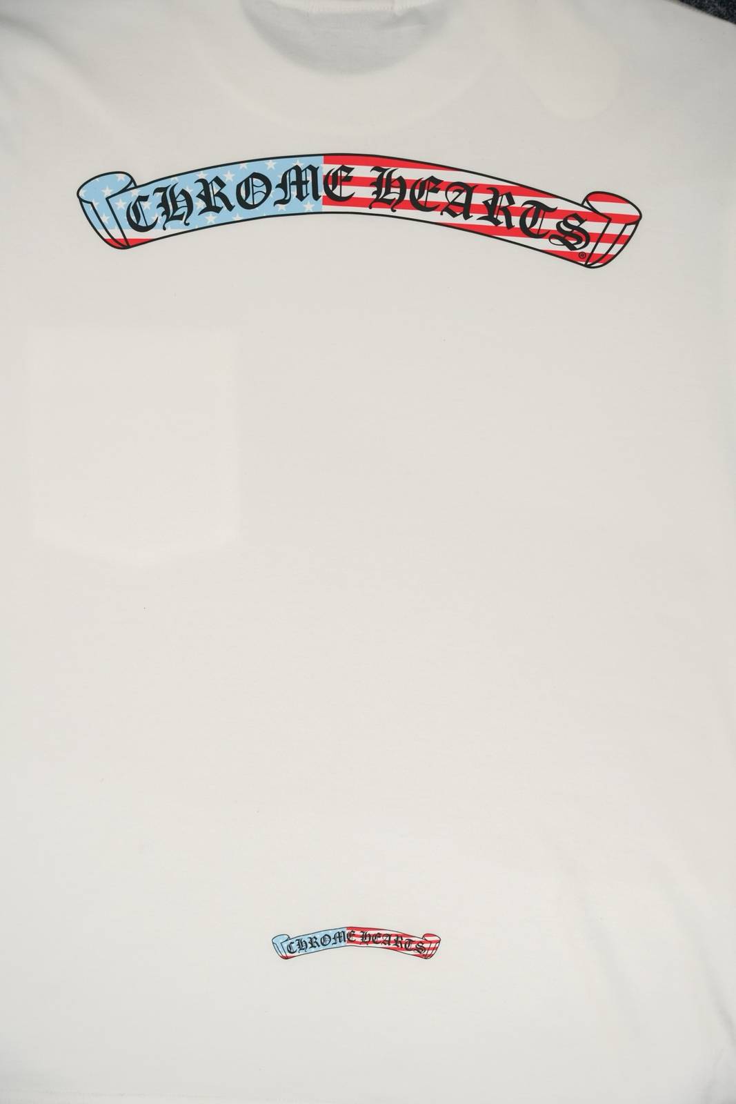 CHROME HEARTS クロムハーツ メンズ 長袖Tシャツ ロンT クルーネック 袖リブ アームプリント オーバーサイズ ブラック - 画像 9
