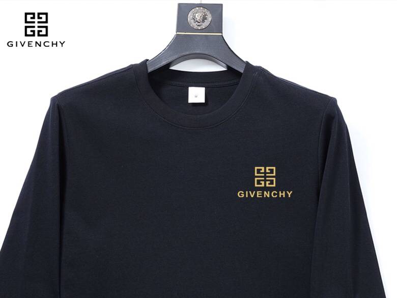 GIVENCHY ジバンシー メンズ 長袖Tシャツ ロンT クルーネック 袖リブ ロゴプリント ヘビーウェイト オーバーサイズ ブラック - 画像 7