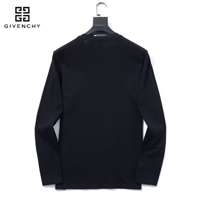 GIVENCHY ジバンシー メンズ 長袖Tシャツ ロンT クルーネック 袖リブ ロゴプリント ヘビーウェイト オーバーサイズ ブラック - 画像 8