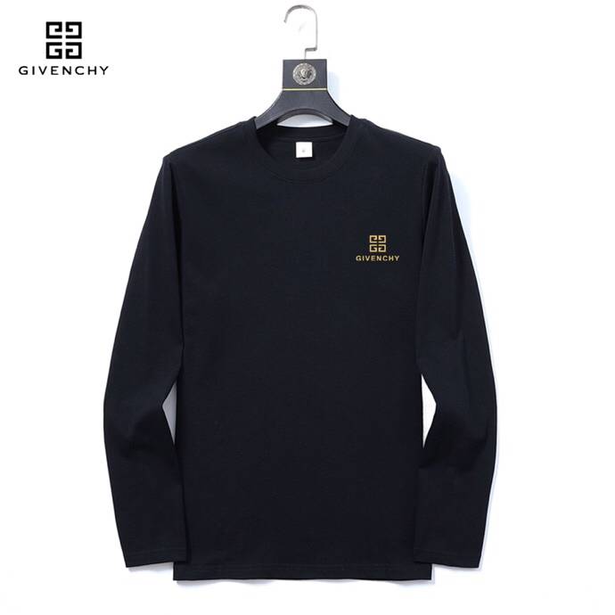 GIVENCHY ジバンシー メンズ 長袖Tシャツ ロンT クルーネック 袖リブ ロゴプリント ヘビーウェイト オーバーサイズ ブラック - 画像 9