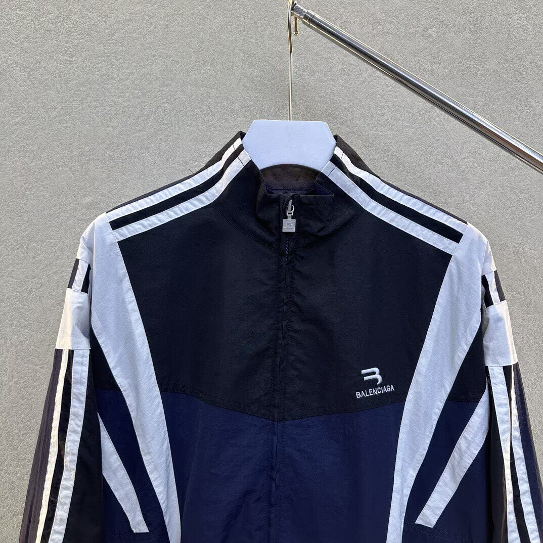 BALENCIAGA バレンシアガ フルジップジャケット  ブラック ベージュ - 画像 4