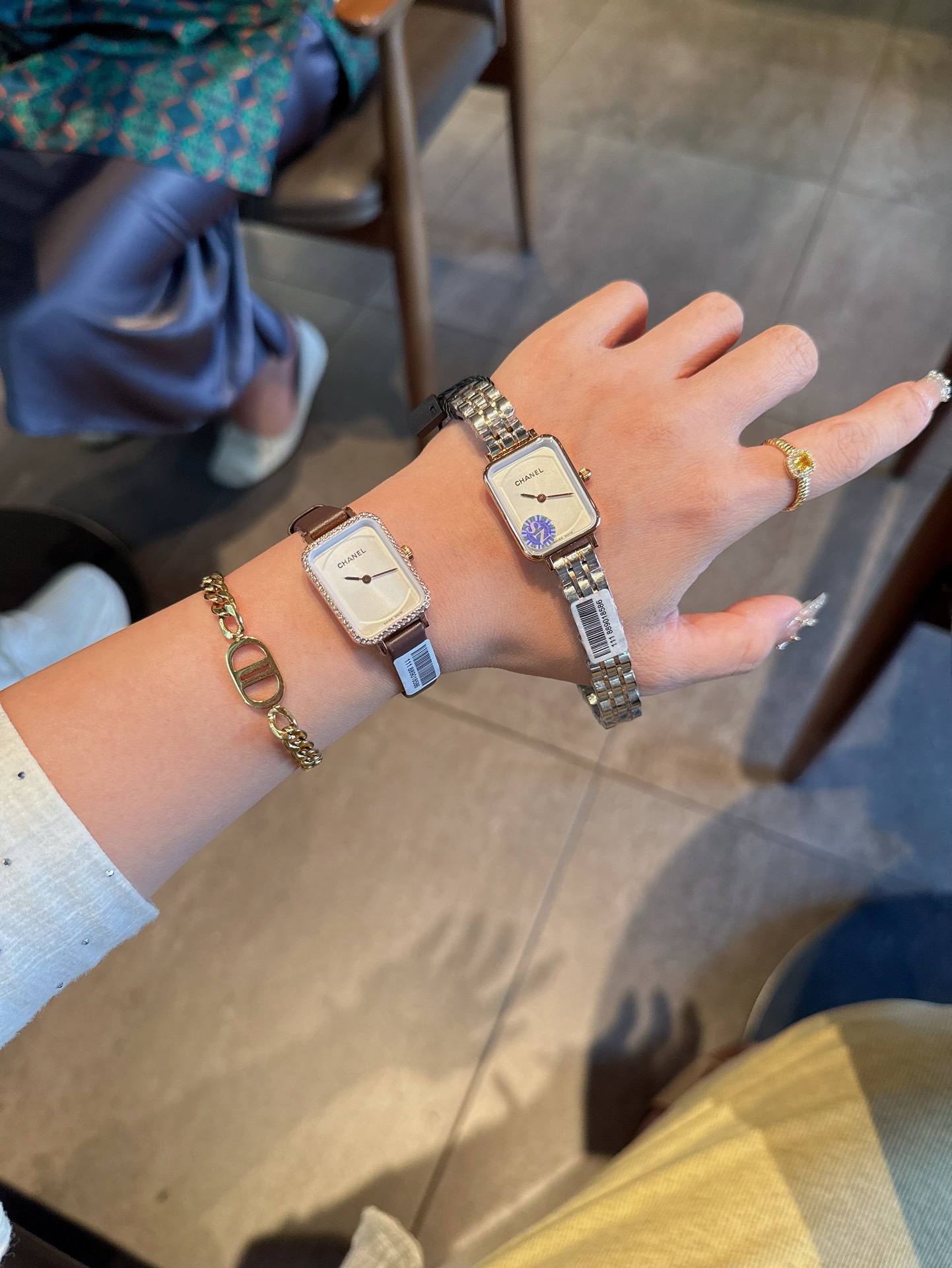 Chanel シャネル【最新カラー】CHANEL風 レディース腕時計✨ 日本製クオーツ✈️ ガラス電着💎 ベルト2本付き🎁 20×26mm🕐 実物写真