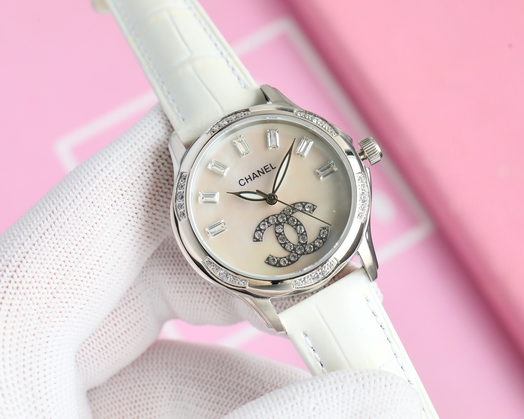 Chanel シャネル✨新作✨CHANEL レディース 自動巻き腕時計🕰️ サファイアガラス&本革ベルト💖 630鋼带650モデル