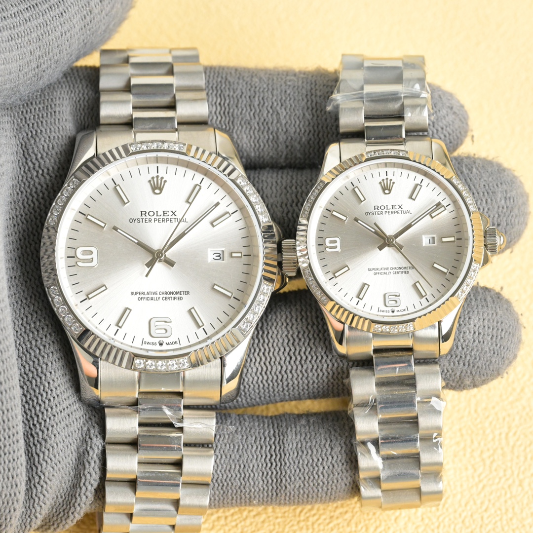 Rolex ロレックス【正規品開発】ロレックス風高級ペア腕時計✨防水50m&サファイアガラス💎限定モデル🎁情人節ギフトに最適❤️