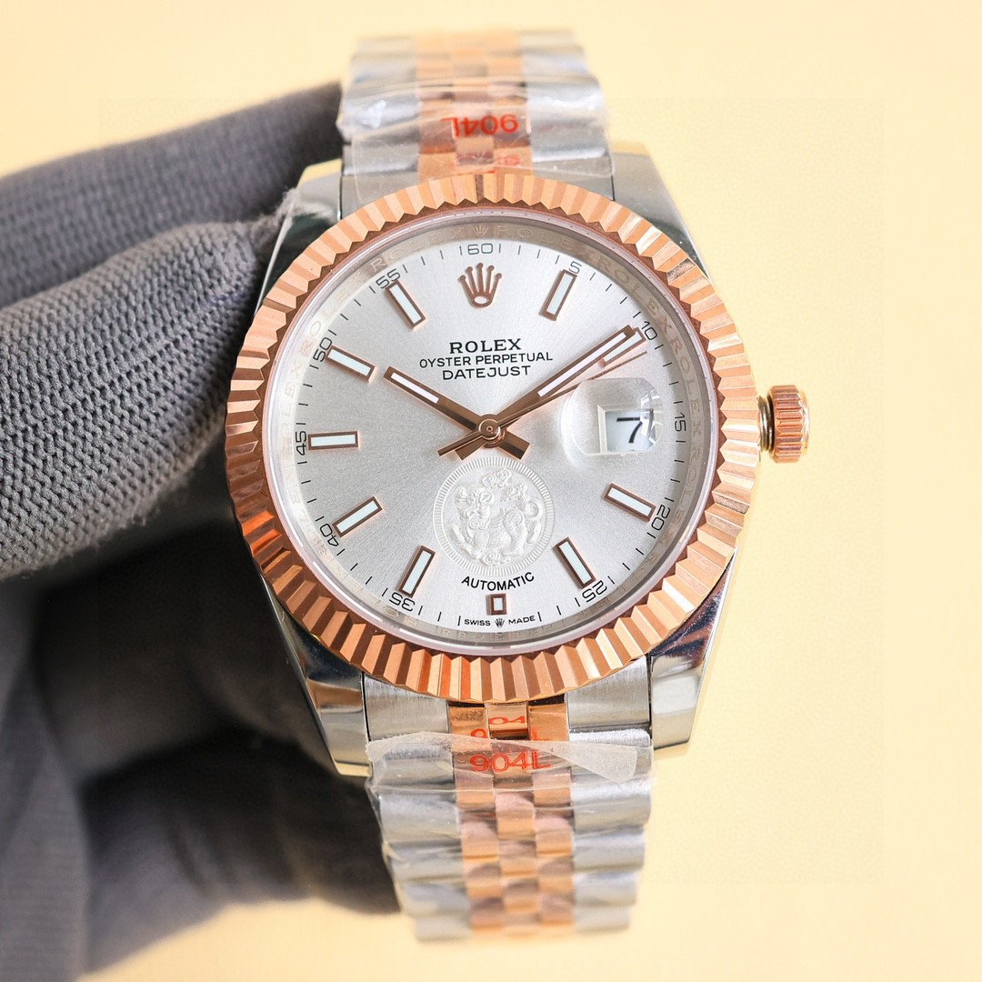 Rolex ロレックス🐍✨ロレックス デイトジャスト 蛇年限定 高級メンズ腕時計⌚️ 316L鋼 サファイアガラス💎 48時間パワーリサーブ