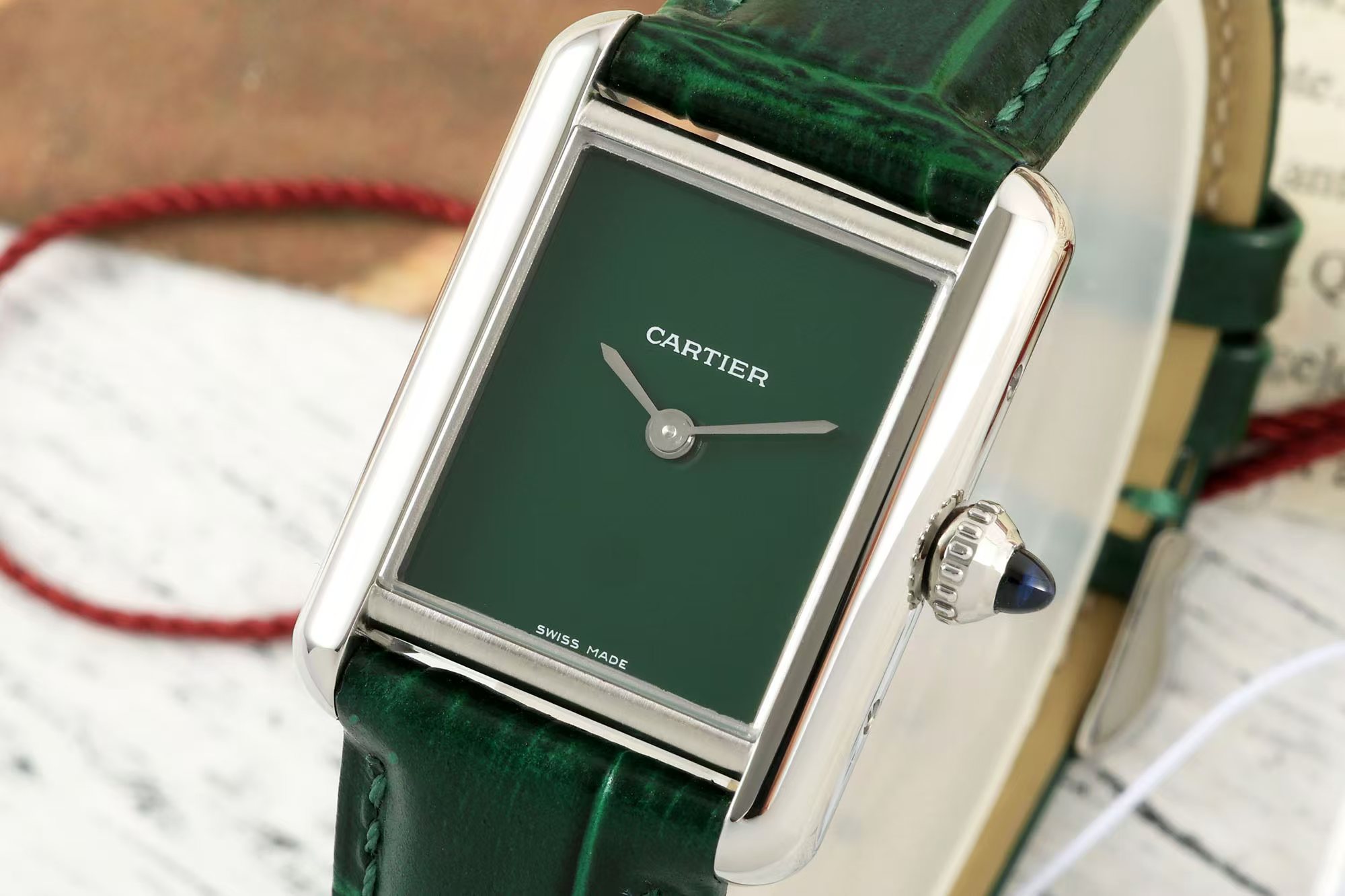 Cartier カルティエ✨【Cartier サントス 100】✨  メンズ 腕時計 人気モデル 💎 ラグジュアリー 高級時計 ⌚ ギフト 贈り物 に最適 💝 美品 書付き