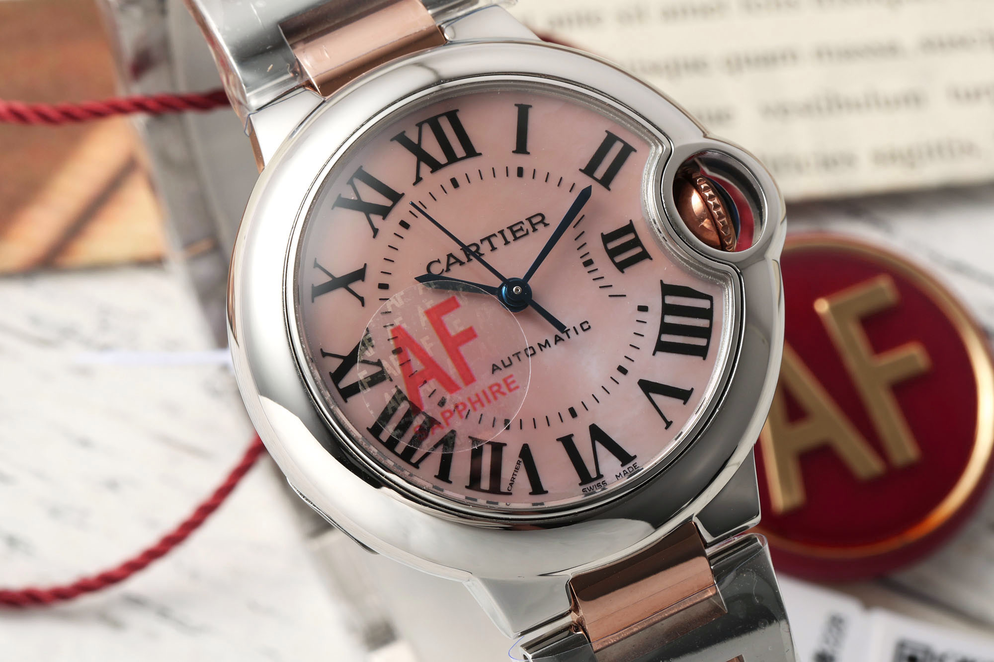 Cartier カルティエ✨Cartier✨ 高級時計 サントス ローズゴールド メンズ 自動巻き 💎 美しい仕上げ✨ 贈り物に最適🎁