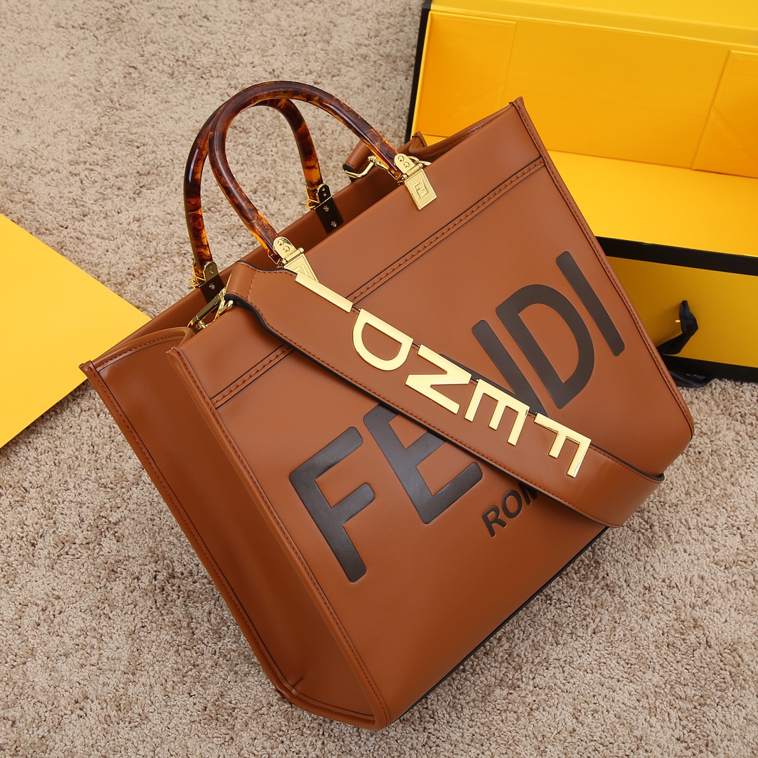 FENDI　フェンディ　サンシャイン ミディアム　レザーショッパー　トートバッグ　手提げ　ショルダーバッグ　5色選択可