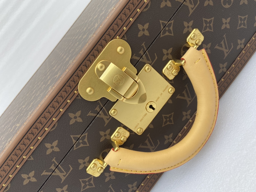 【ルイヴィトン】ミニトランク 小物収納ボックス モノグラムキャンバス ヴィンテージ品 高級感のある逸品 - 画像 4